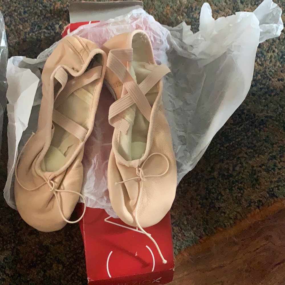 Ballet shoes brand new never worn 5 med. capezio